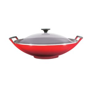 Wok c.cop.vetro 36cm Cherry
